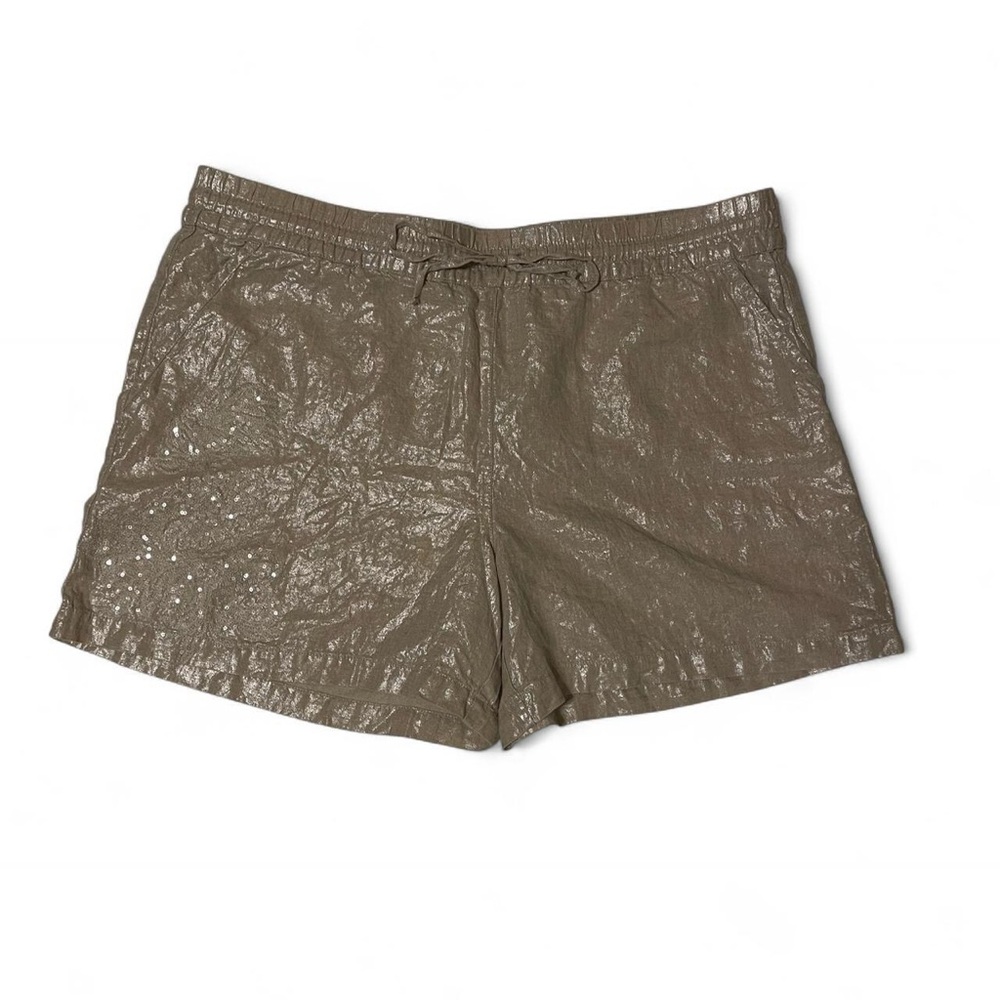 Gold shimmer Tommy Bahama women's shorts